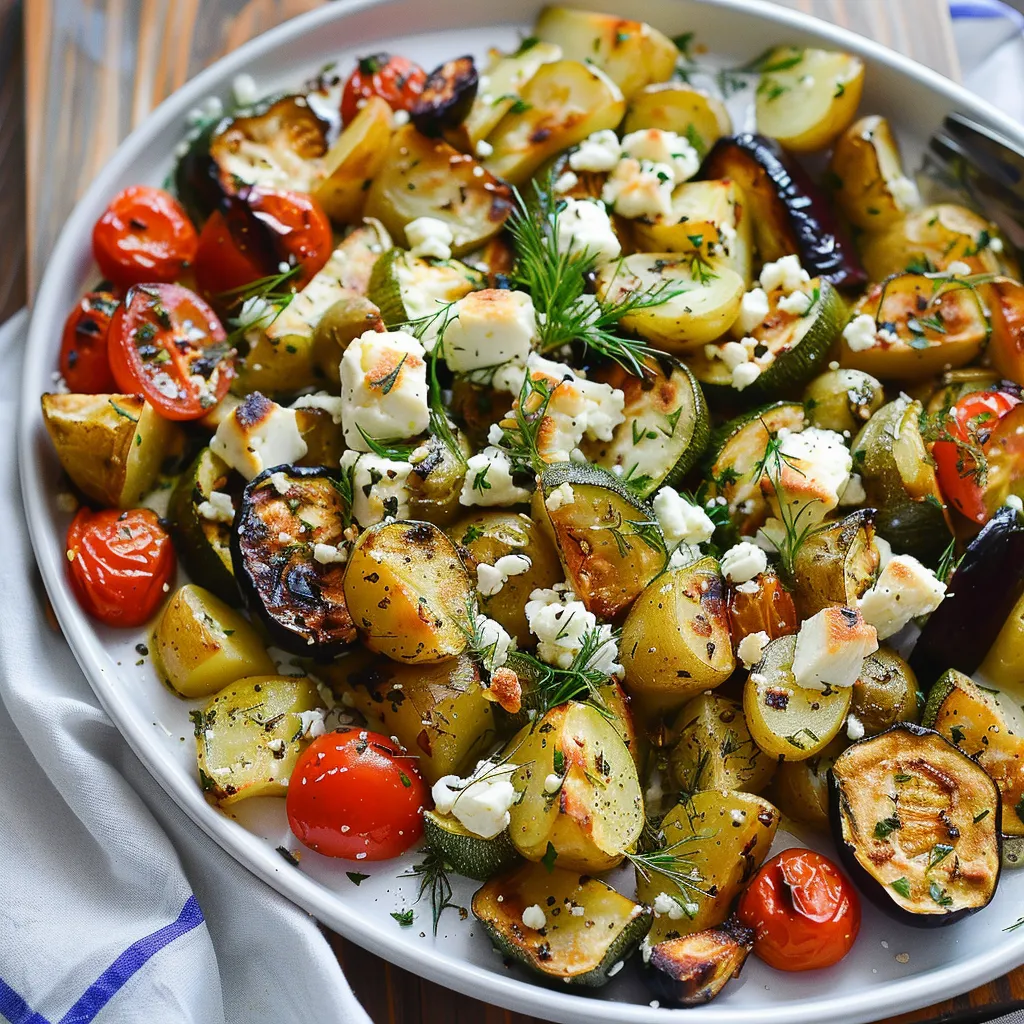 Geröstetes Ofengemüse mit Feta