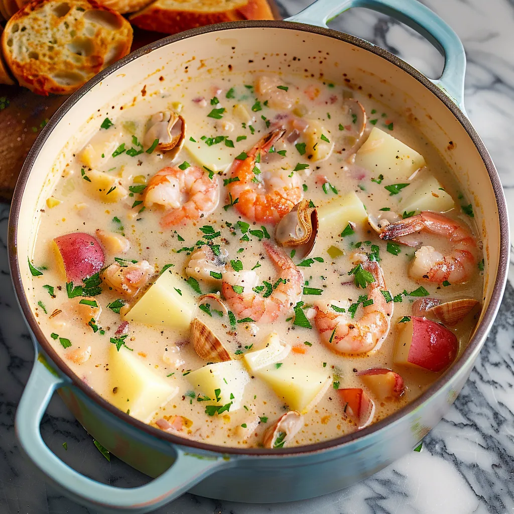 Cremiger Meeresfrüchte-Chowder