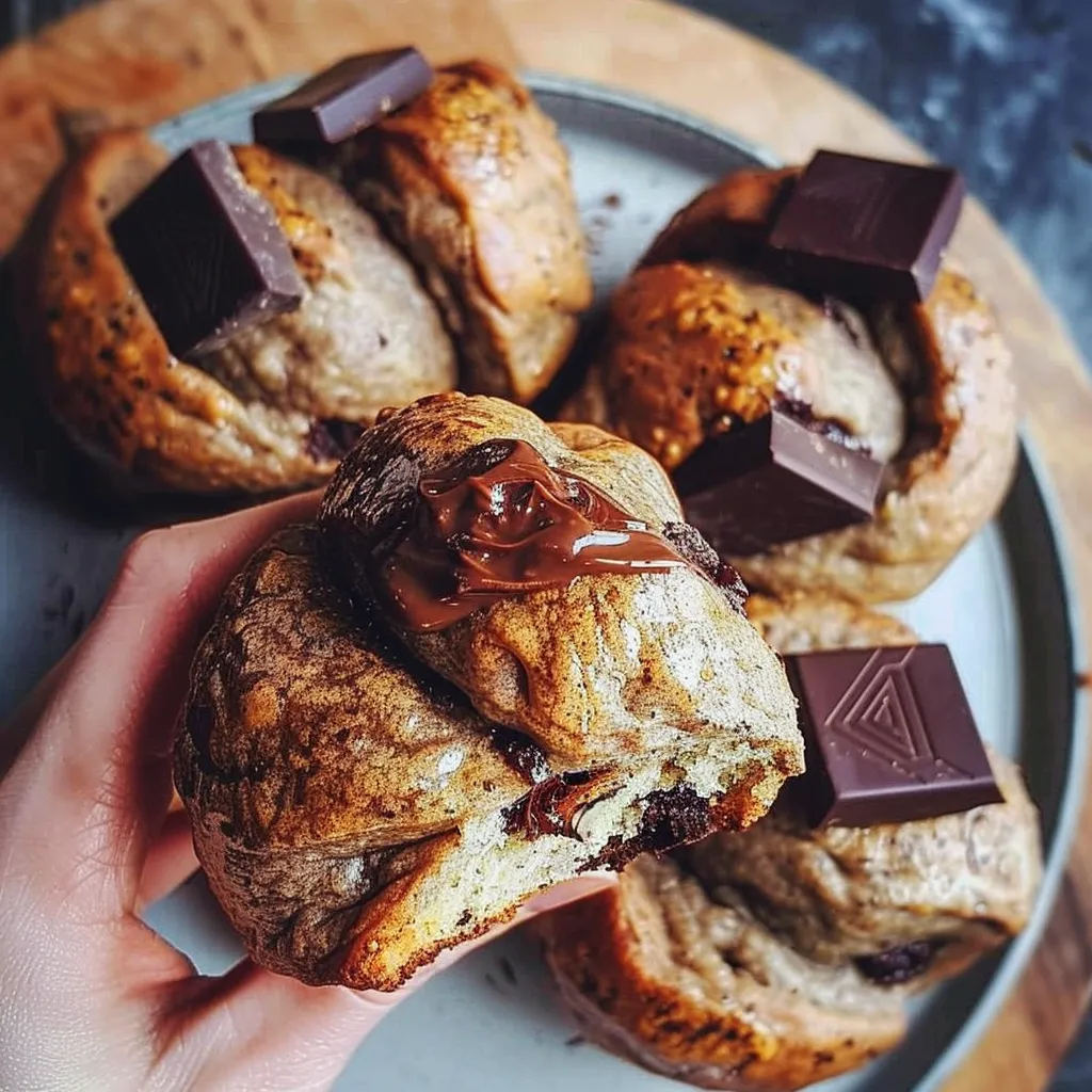 Gesunde Schokocroissants