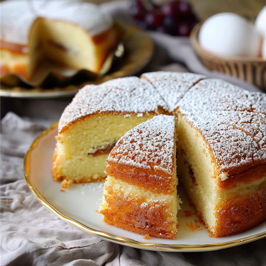 Eischnee-Kuchen mit Schokoaufstrich