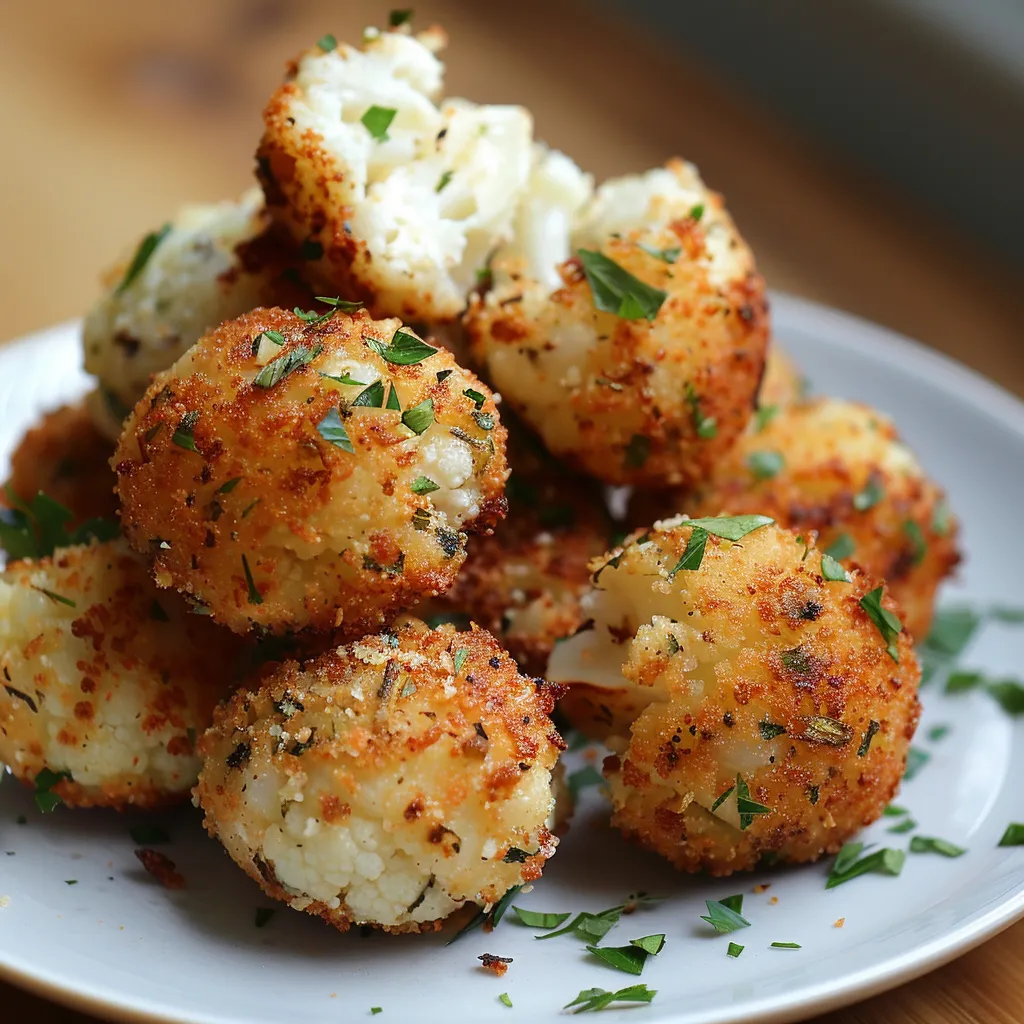 Knusprige Blumenkohl-Parmesan-Kroketten – Einfaches und gesundes Rezept