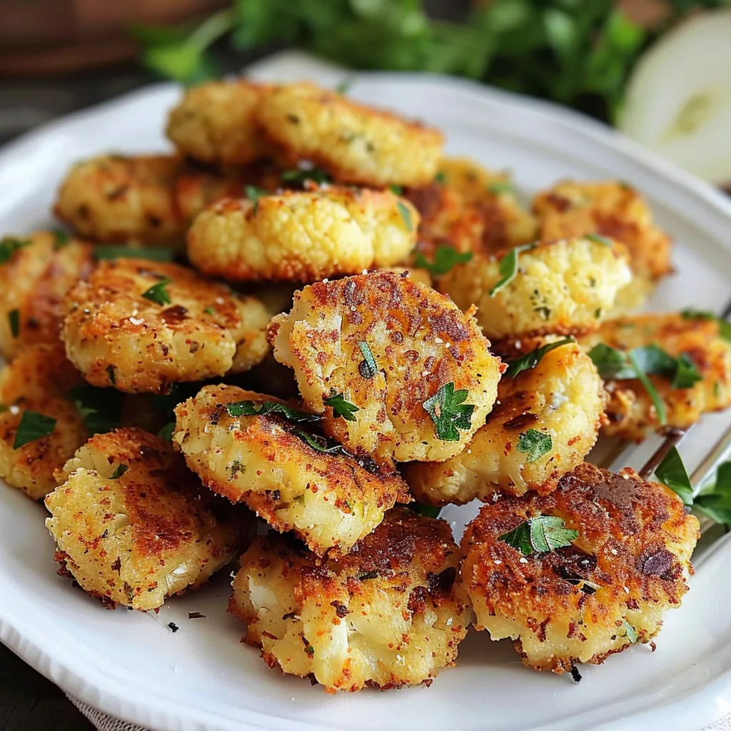 Blumenkohl Nuggets Einfaches Rezept