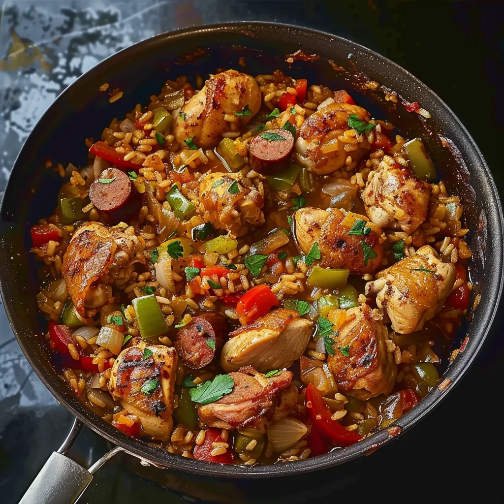 Authentisches Hähnchen-Jambalaya Rezept