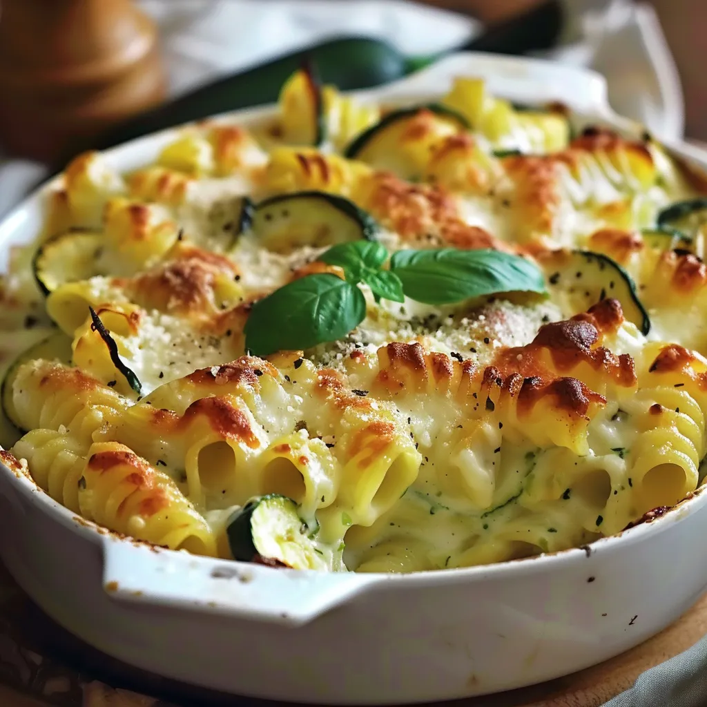 Nudelgratin mit Zucchini