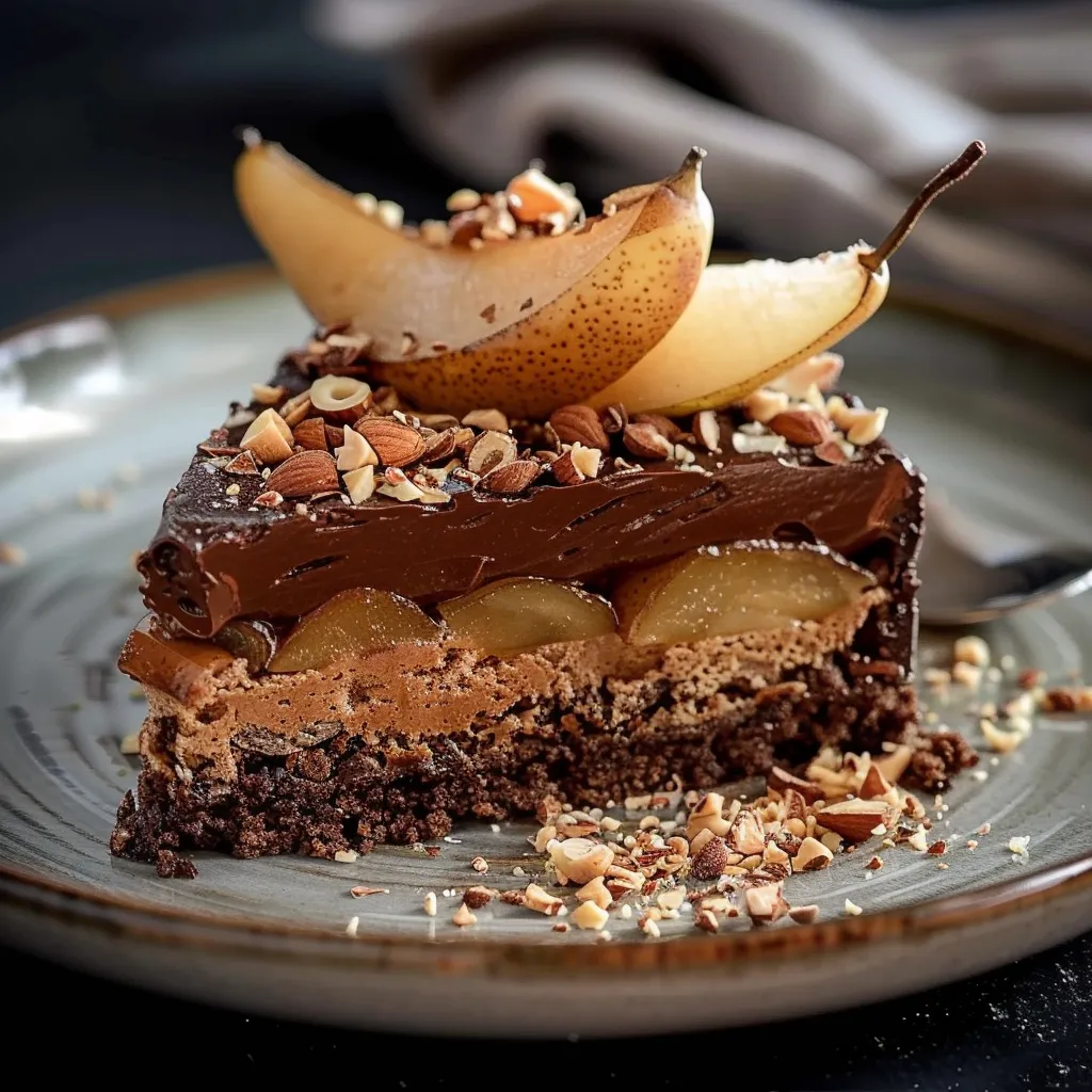 Birnen-Schokoladen-Knusperkuchen