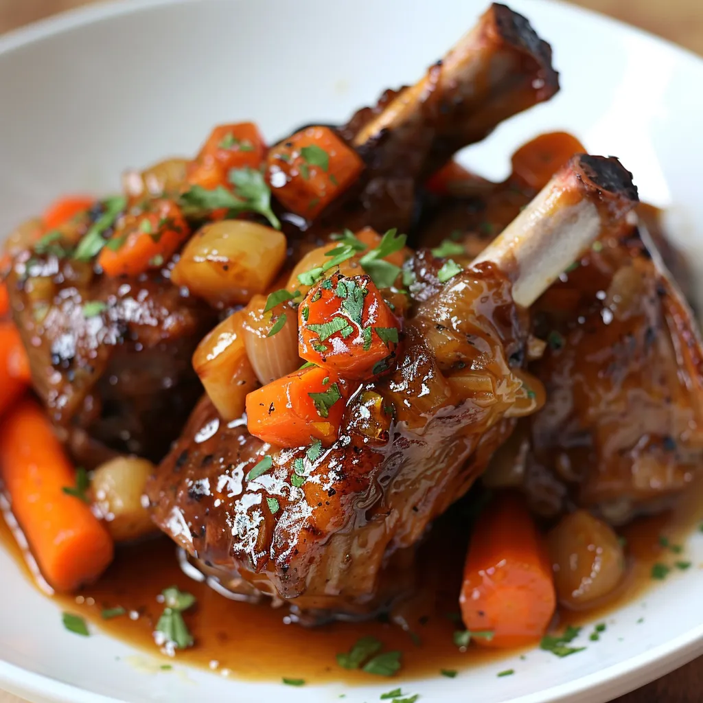 Schweinshaxe in Bier-Honig-Sauce