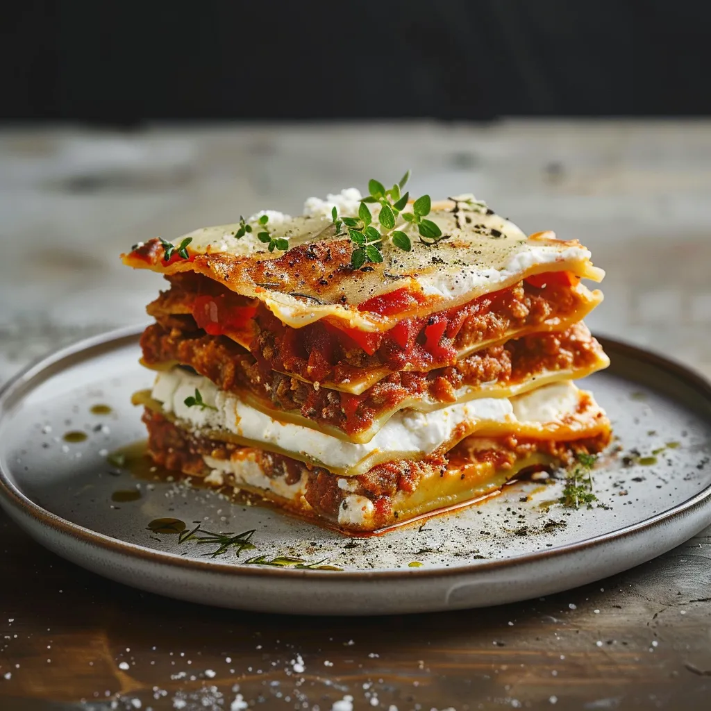 Vegetarische Süßkartoffel-Lasagne