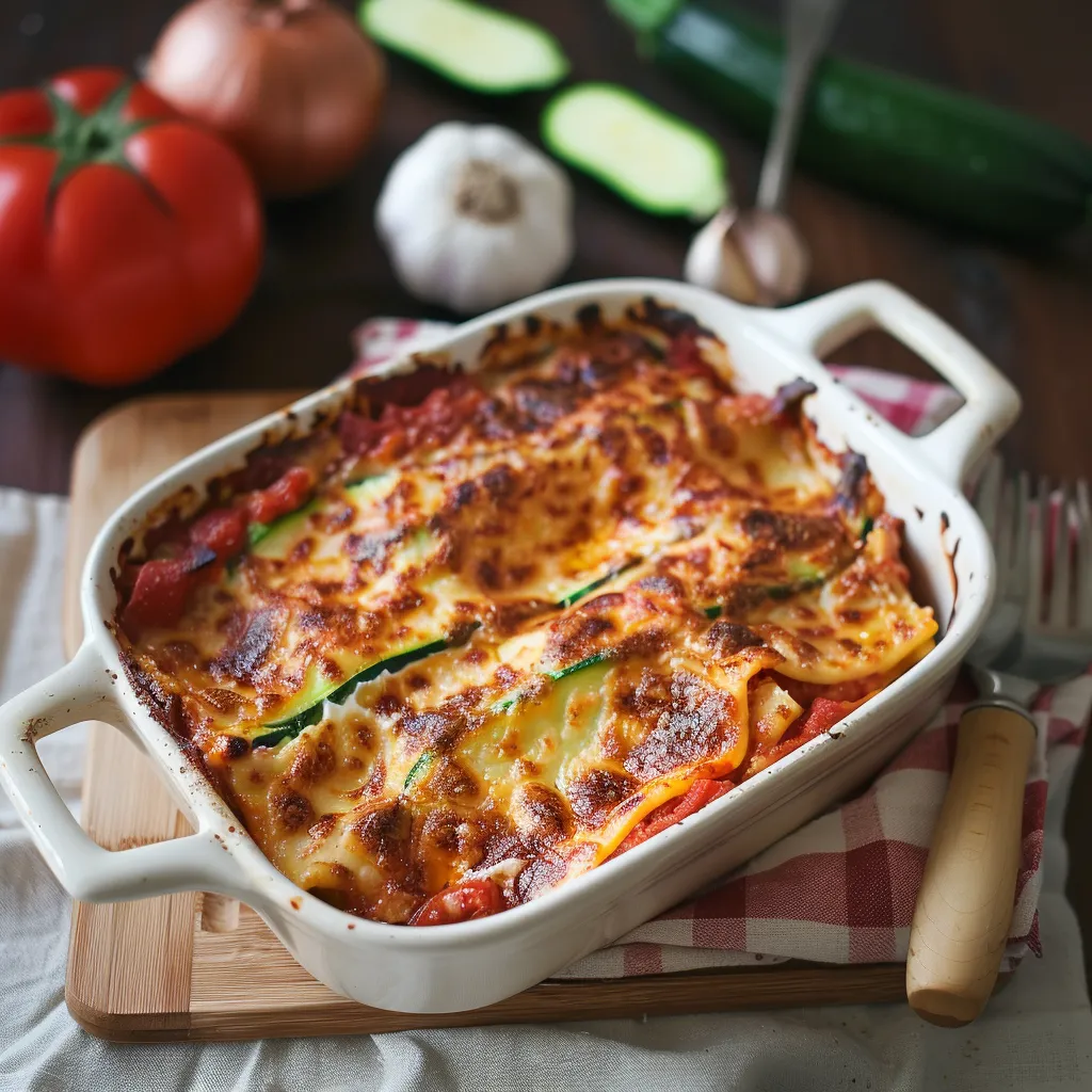 Leichte Zucchini-Lasagne