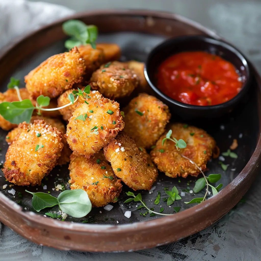 Vegetarische Kichererbsen-Nuggets