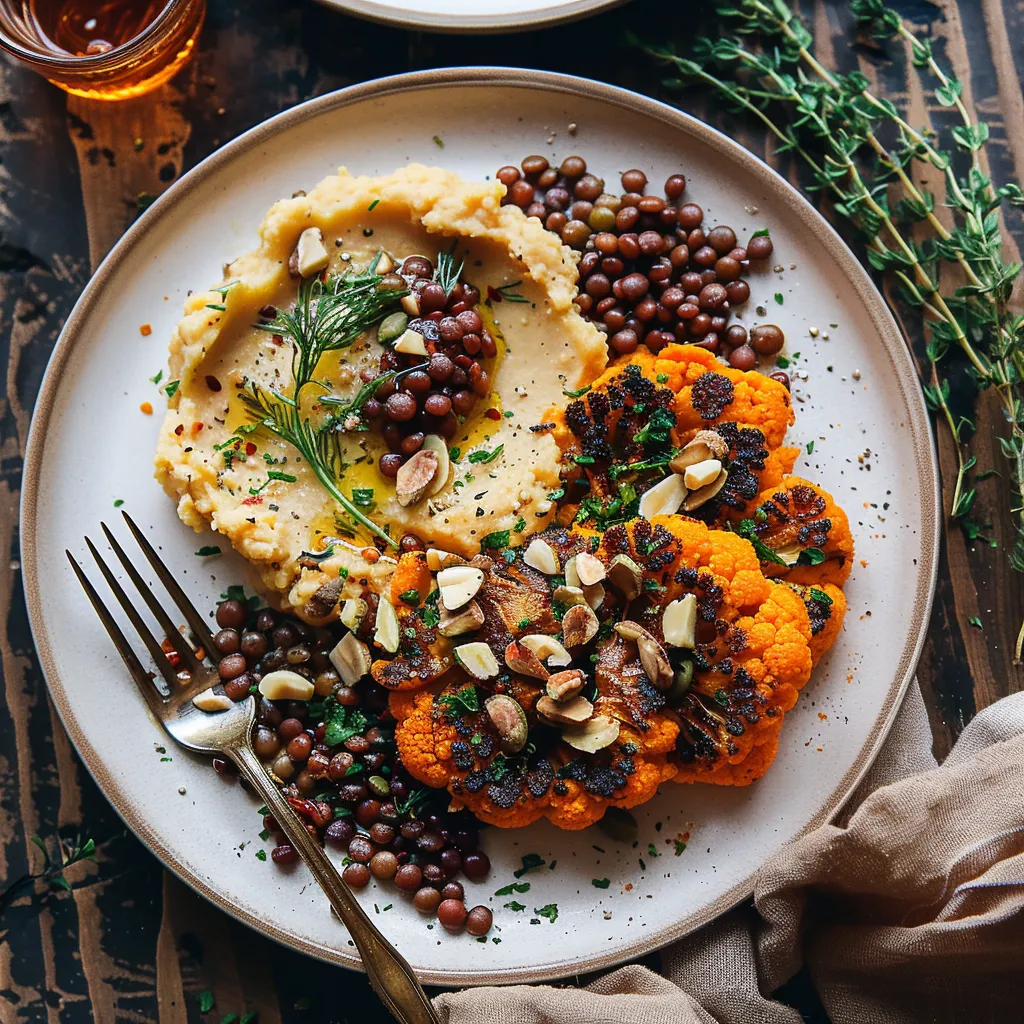 Vegetarischer Blumenkohl-Steak