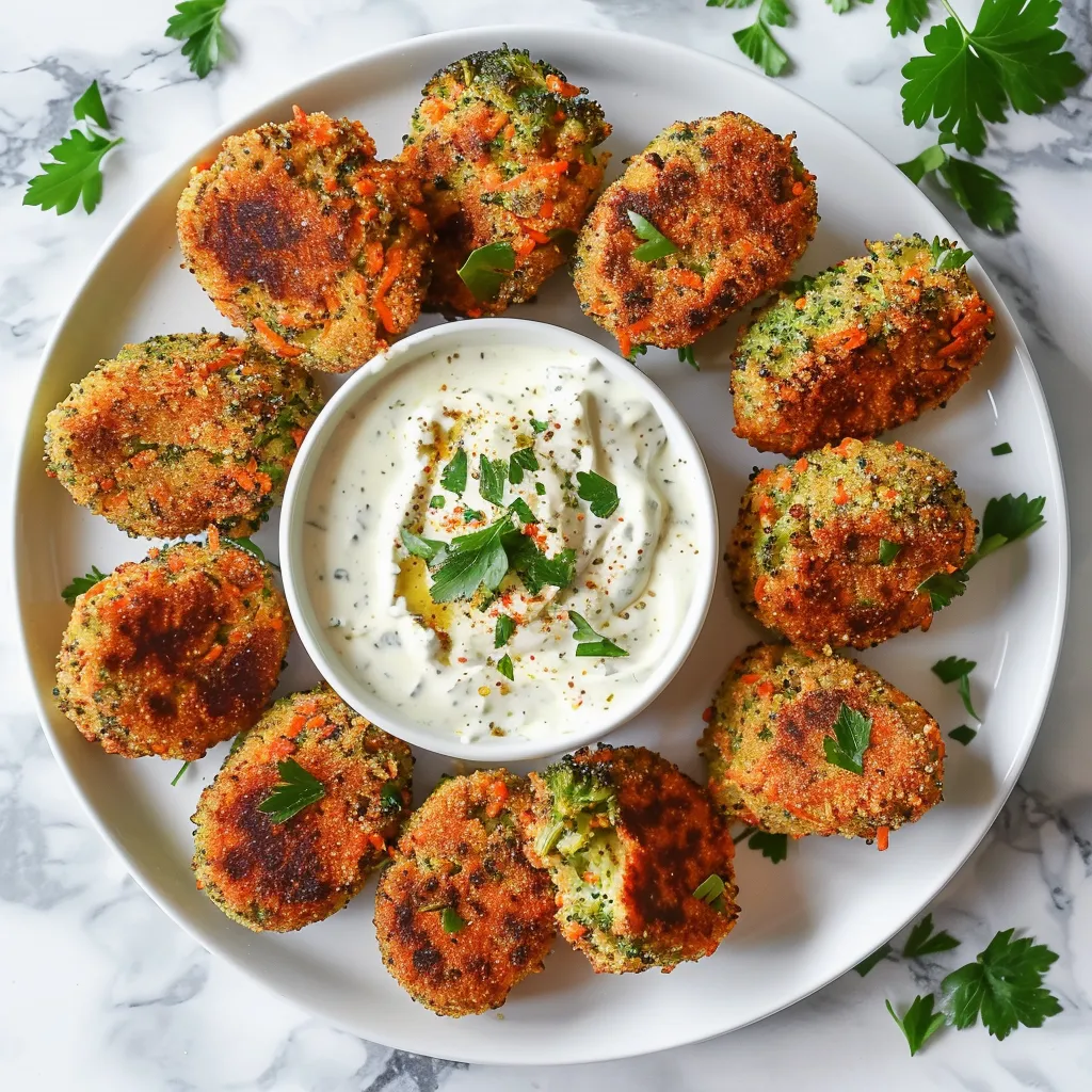 Brokkoli-Möhren-Kroketten - Vegetarisches Rezept