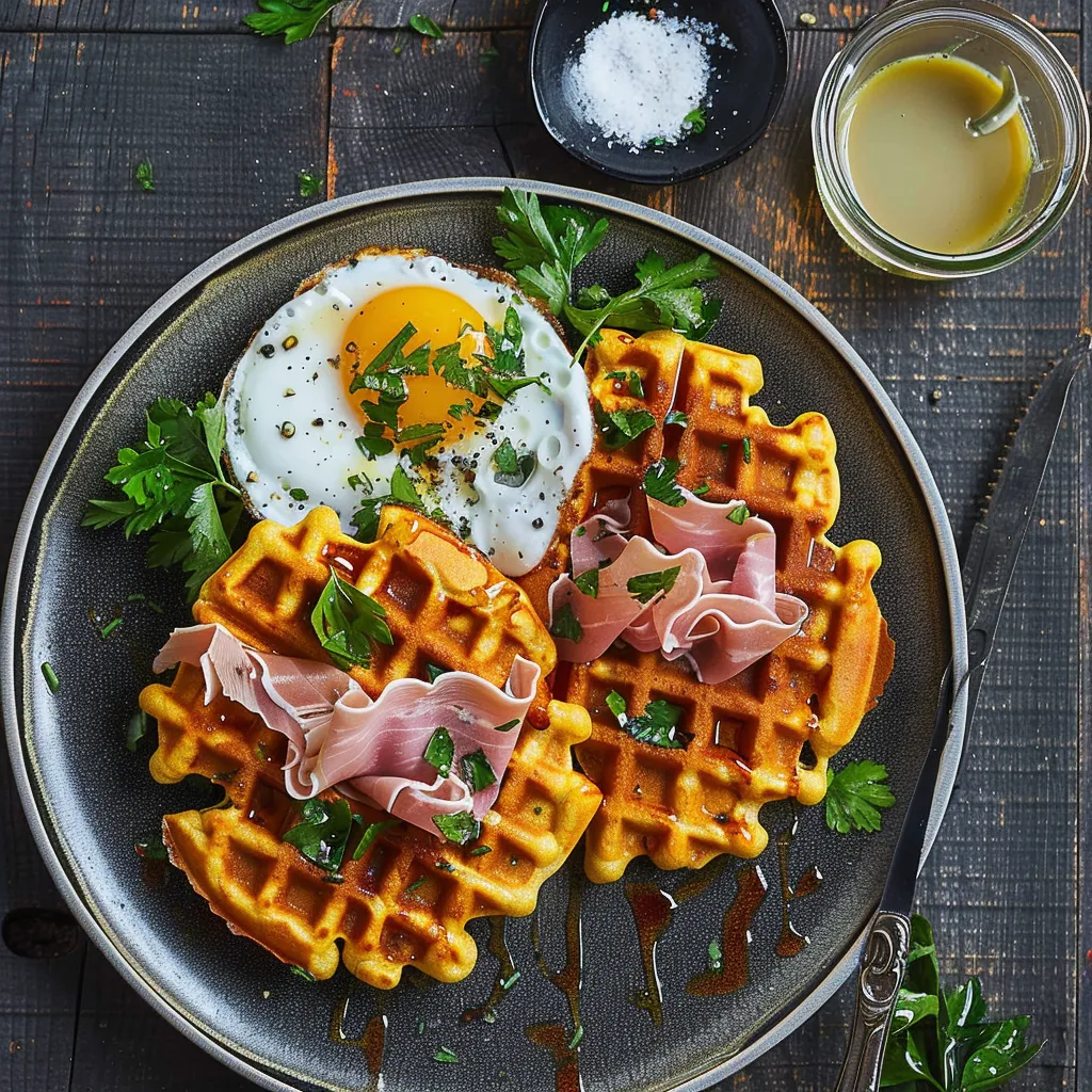 Herzhafte Karotten-Bergkäse-Waffeln - Einfaches Rezept