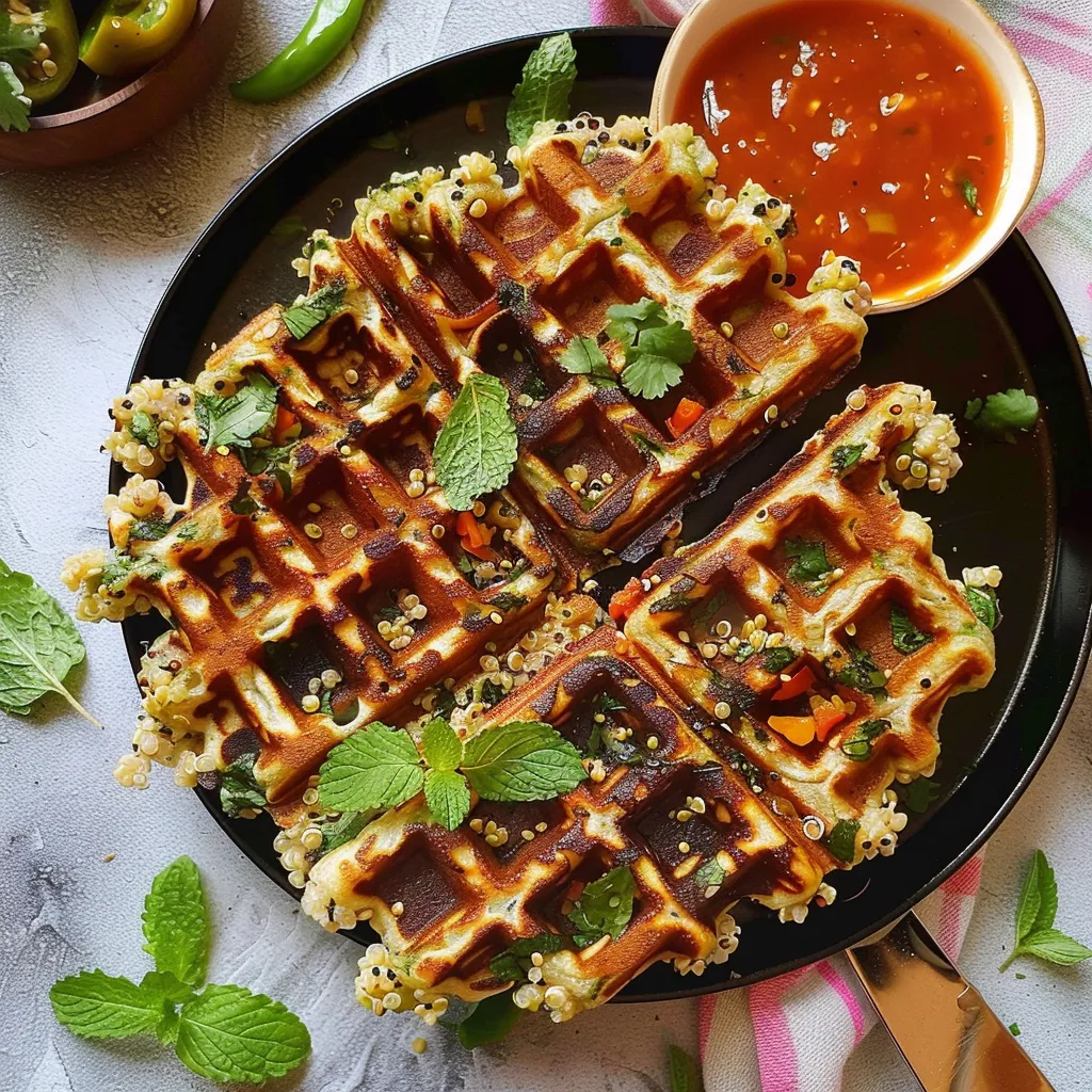 Quinoa-Gemüsewaffeln - Gesunde und würzige Variante