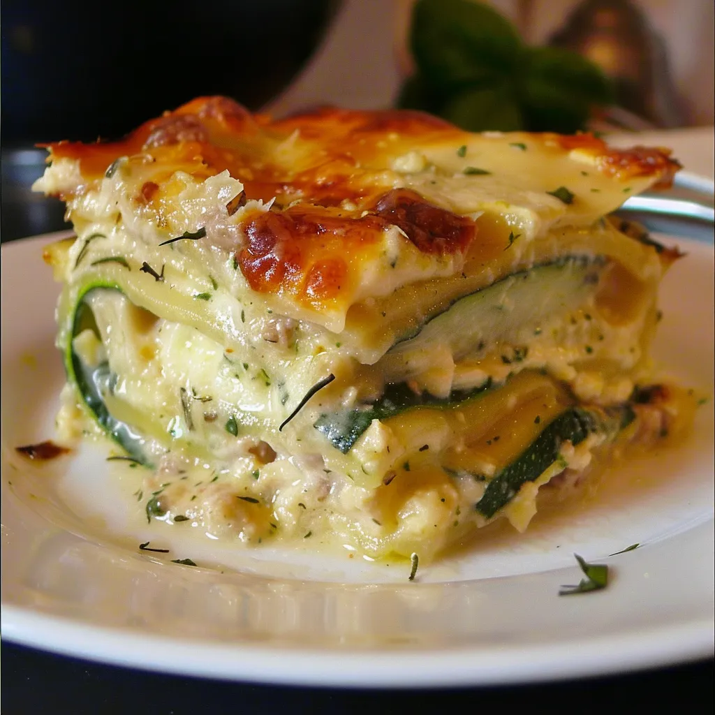 Zucchini-Lasagne mit hausgemachter Pasta - Authentisches italienisches Rezept