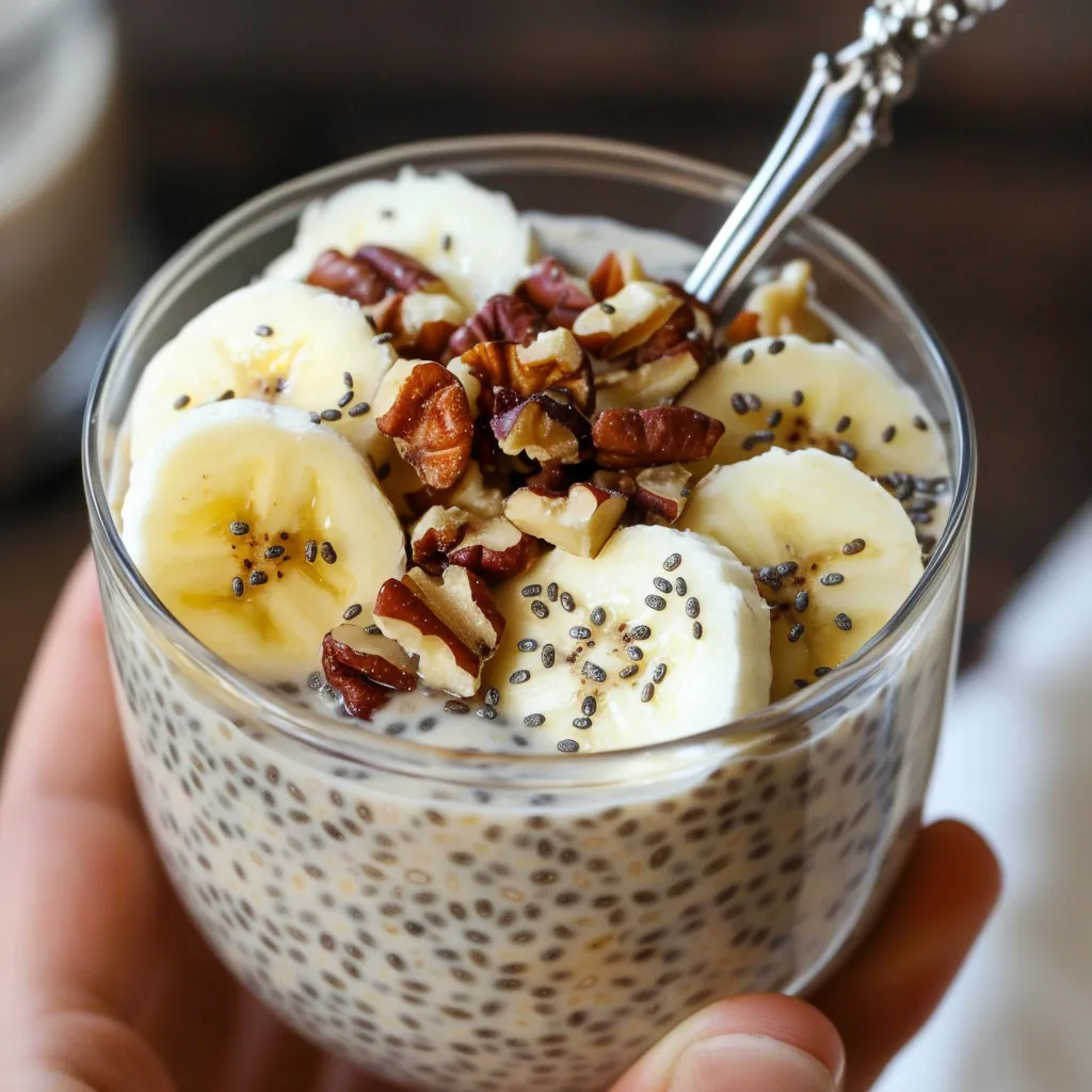 Bananen-Chia-Pudding - Gesundes und schnelles Frühstück