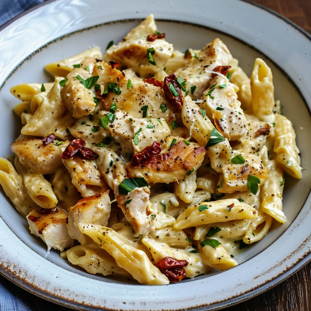 Pasta Verführt mit Hähnchen