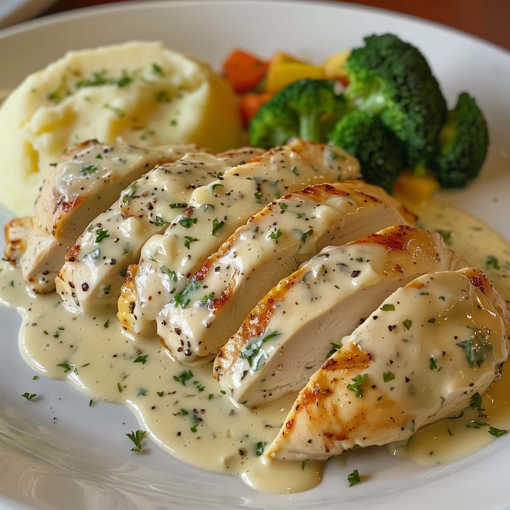 Hähnchen mit Boursin Knoblauch-Kräuter-Sauce