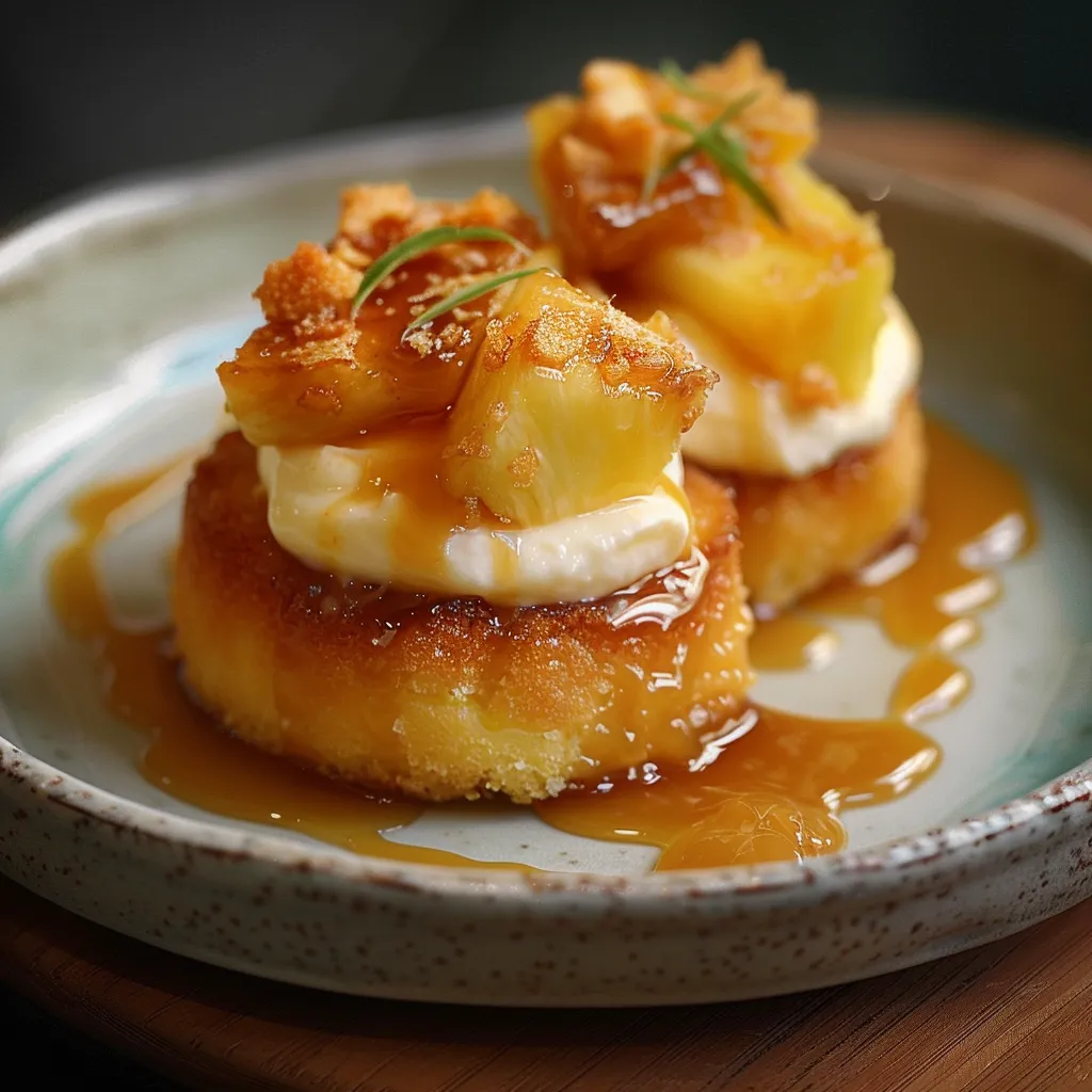 Butterkekse mit Ananas und Rumkaramell - ein besonderer Genuss