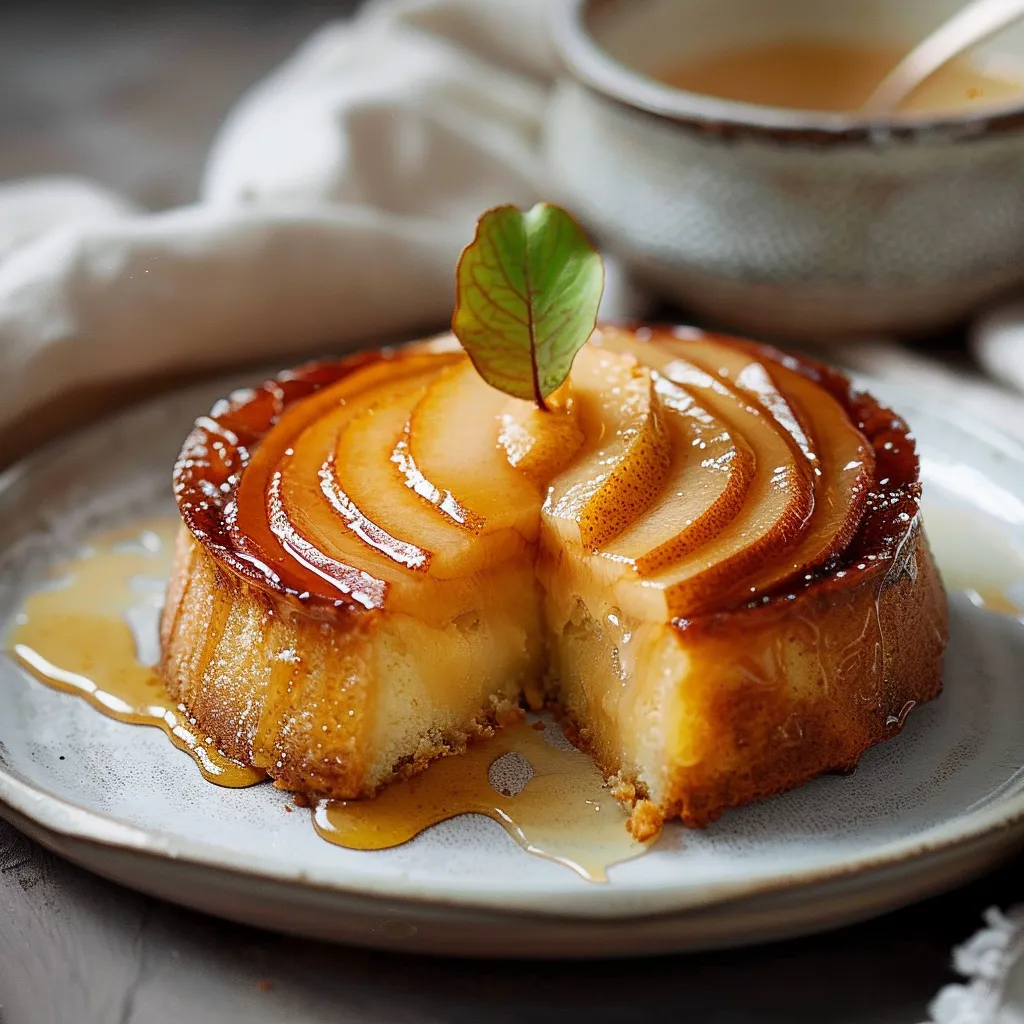 Karamellisierter Birnenkuchen - Saftiges und köstliches Dessert