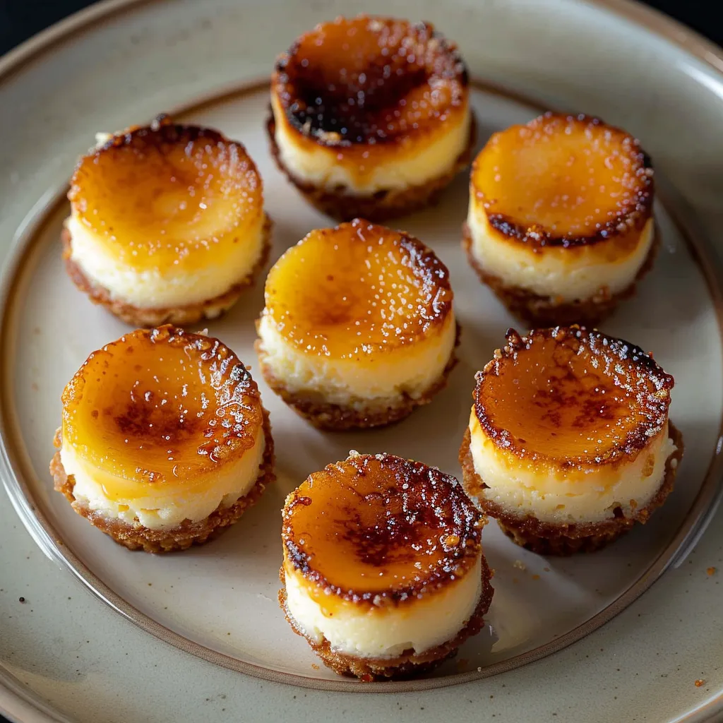 Mini Cheesecakes mit Crème Brûlée Kruste