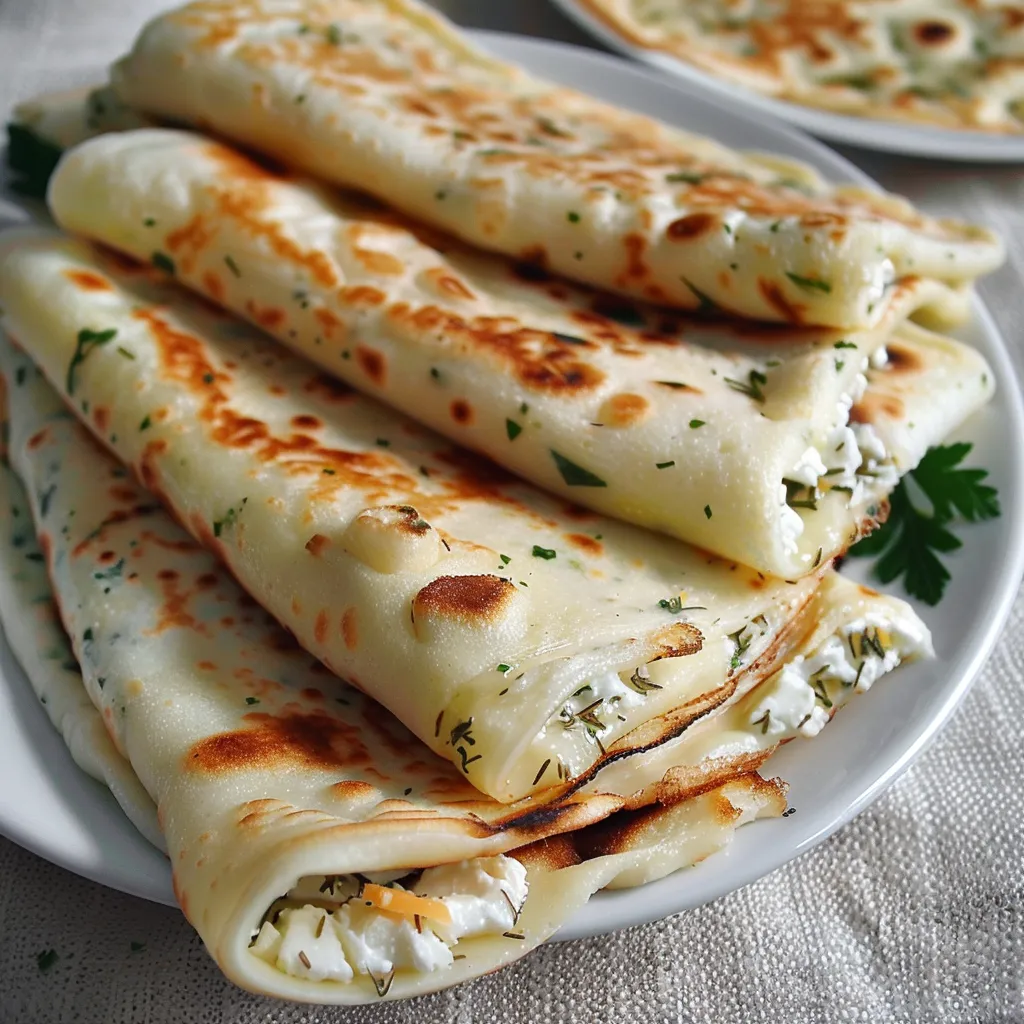 Türkisches Gözleme mit Käse - Traditionelles Rezept