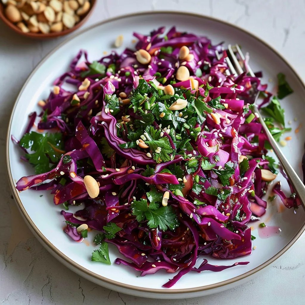 Rotkohl-Salat asiatisch