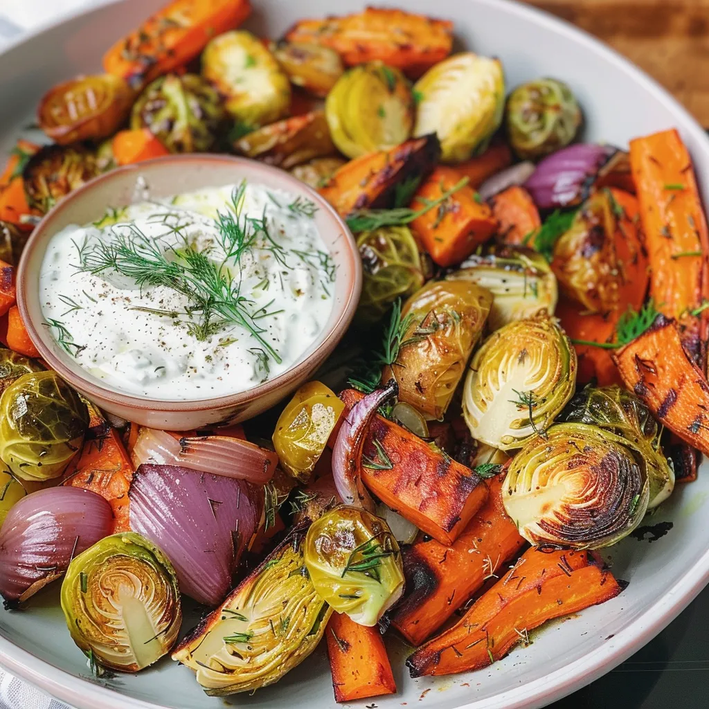 Ofengeröstetes Wintergemüse - Herzhaftes vegetarisches Rezept