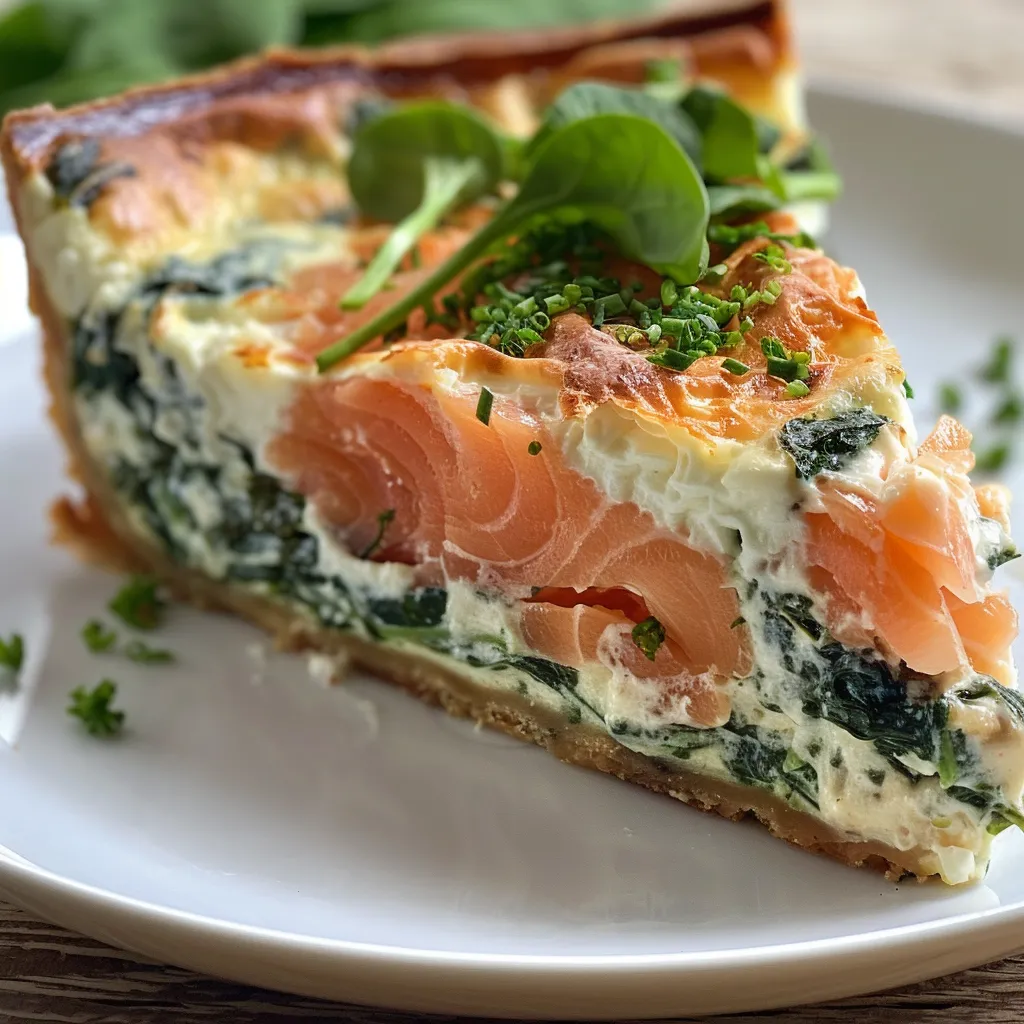Herzhafter Spinat-Lachs-Clafoutis: Einfaches Gericht