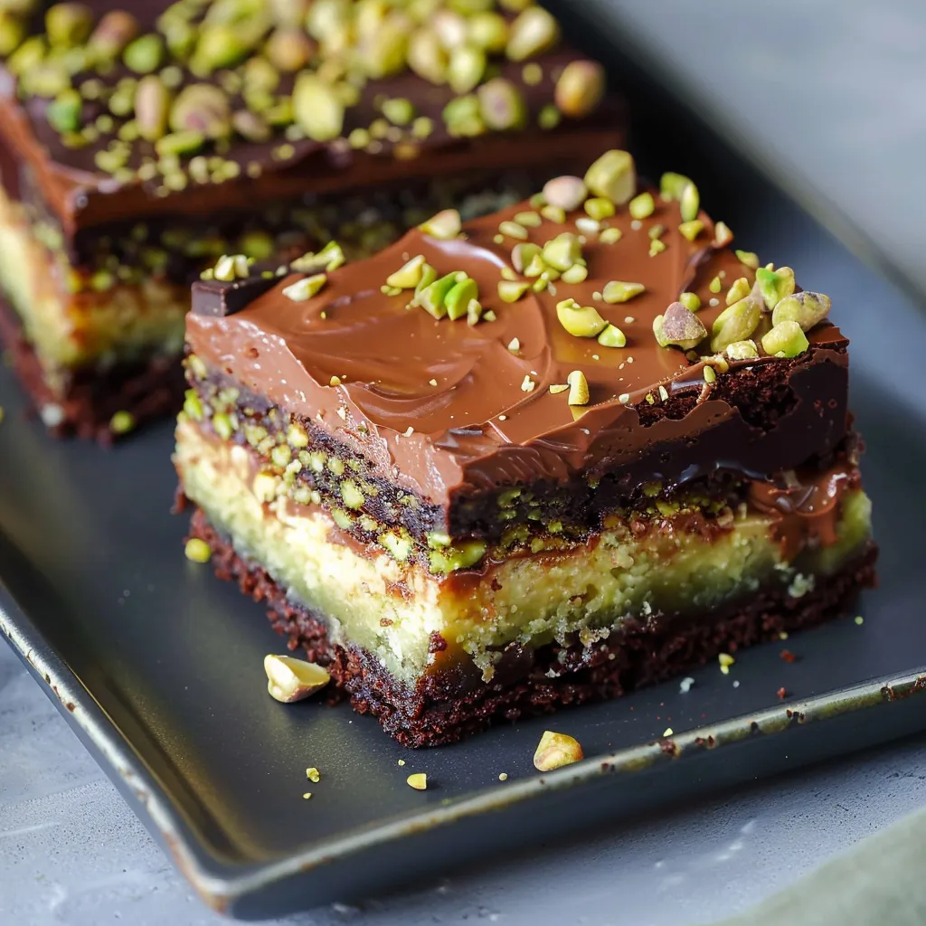 Kunafa Brownie mit Pistazien