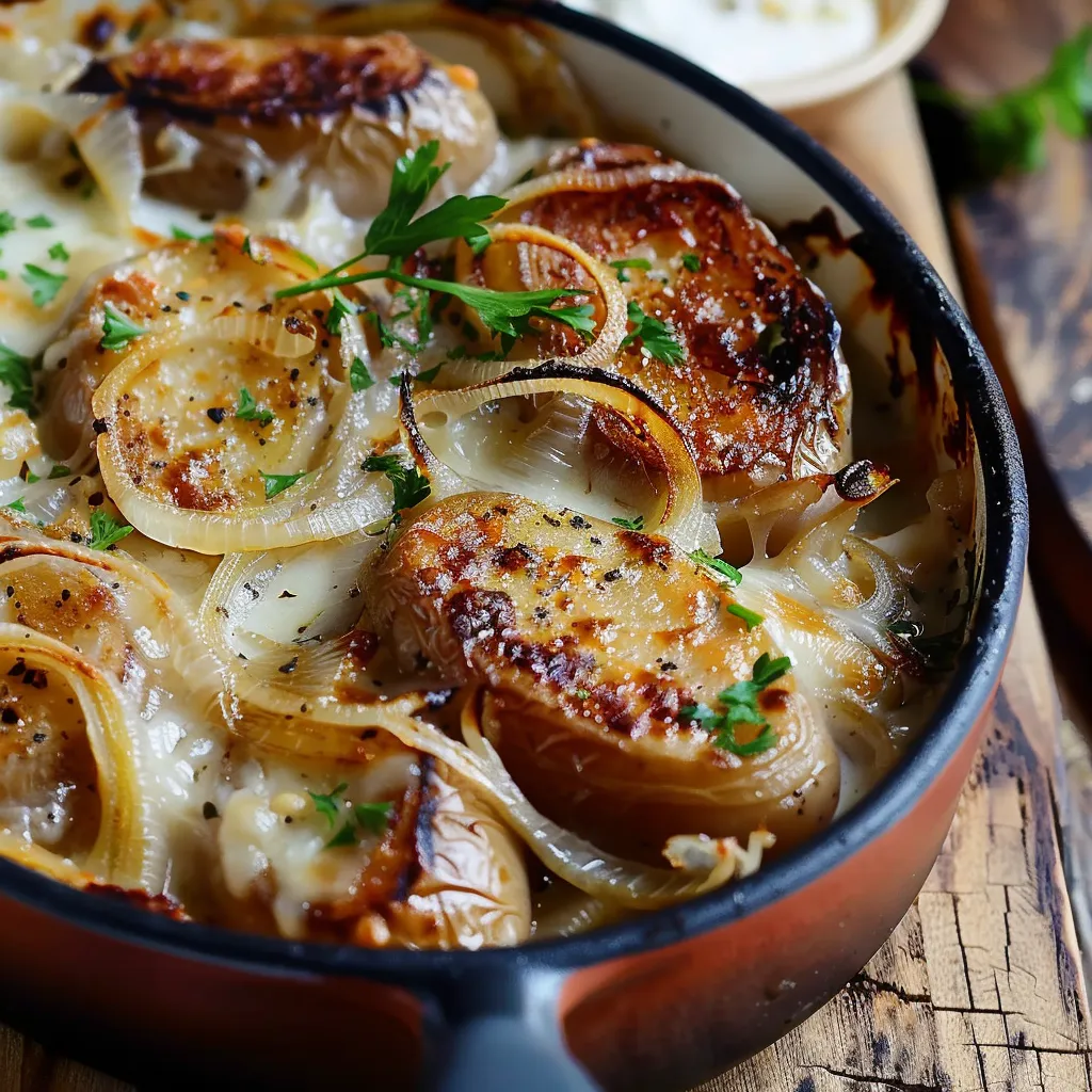 Herzhafte Diots mit Gratin