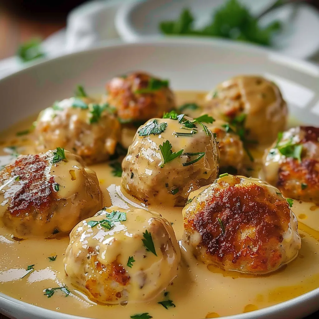 Cremige Poulet Bouletten