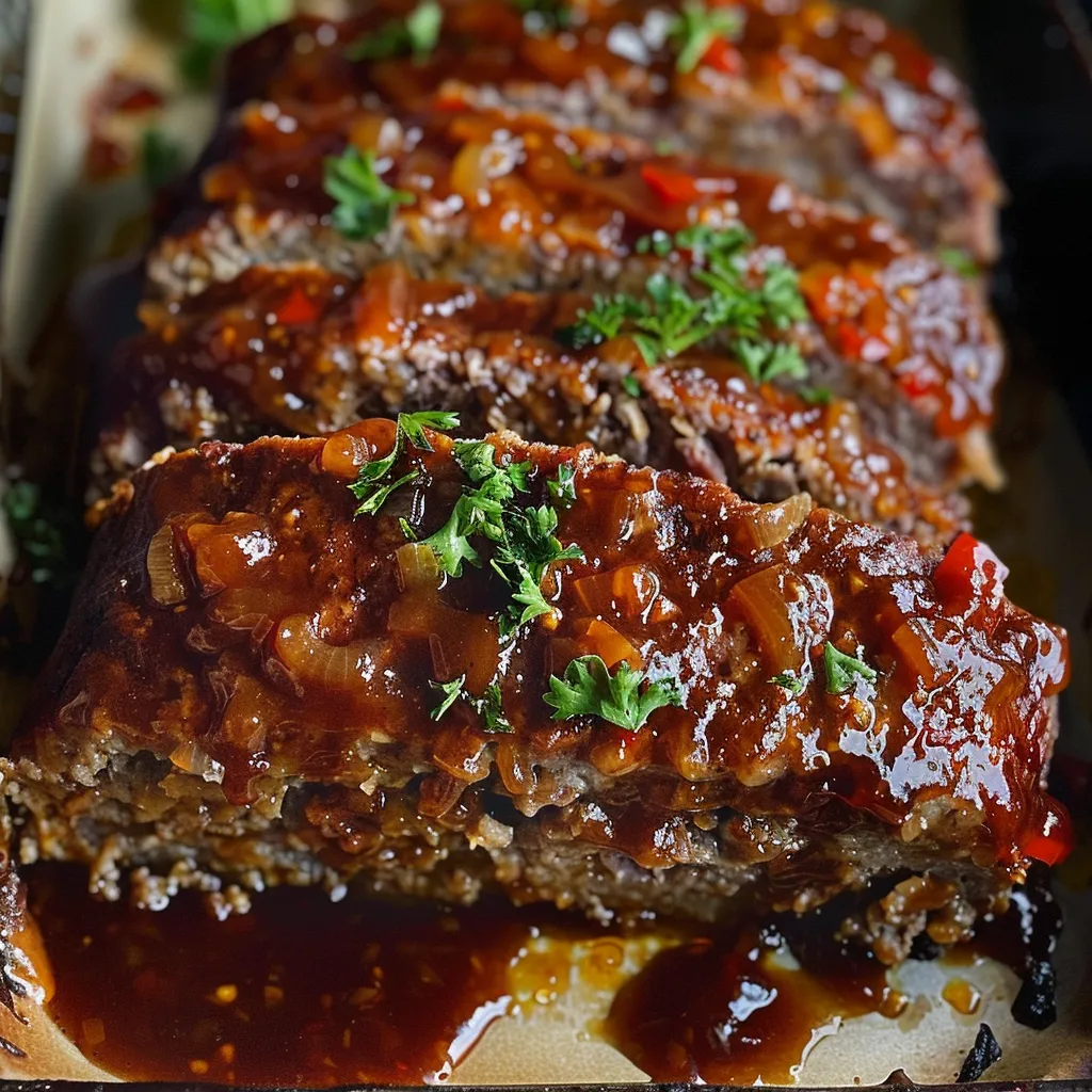 Bourbon-glasierter Hackbraten