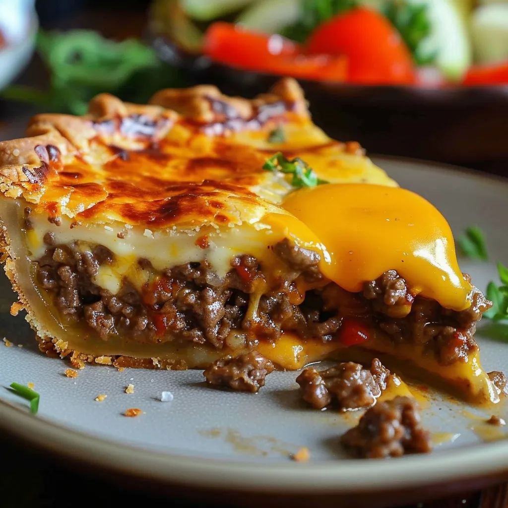 Einfache Cheeseburger-Tarte