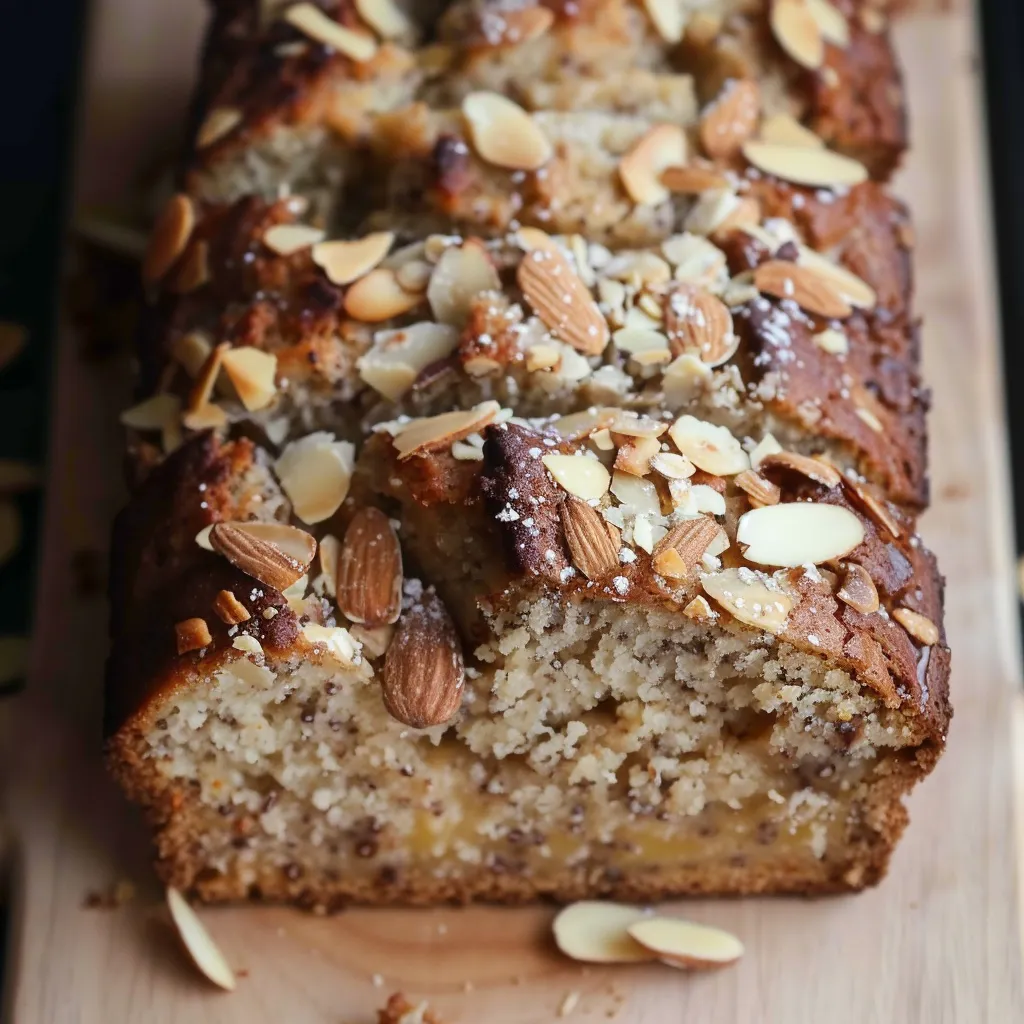 Bananenbrot mit Mandelfüllung