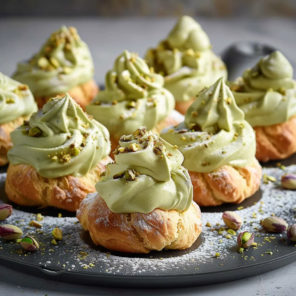 UNWIDERSTEHLICHE CHOUX MIT PISTAZIENCREME