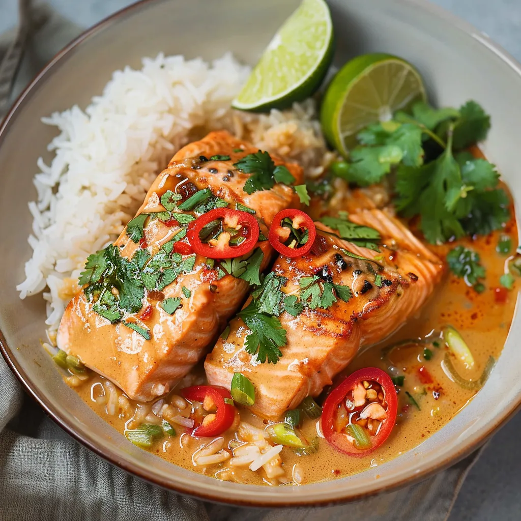 Curry de Saumon au Lait de Coco - Recette Facile et Savoureuse