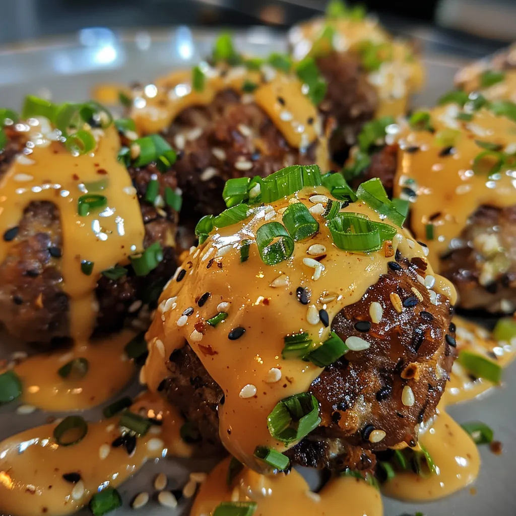 Hausgemachte Koreanische BBQ-Fleischbällchen