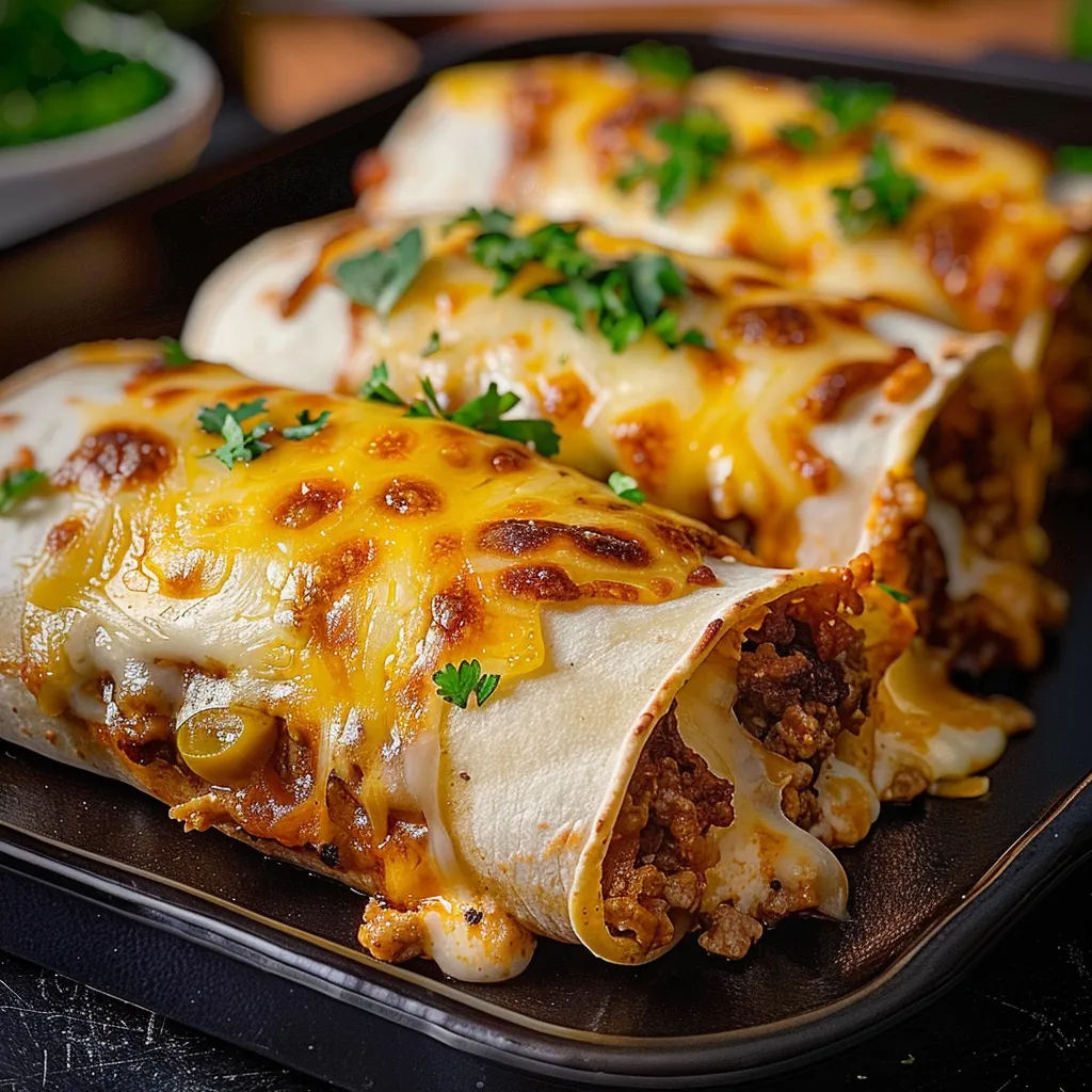 Einfache käsegefüllte Tacos