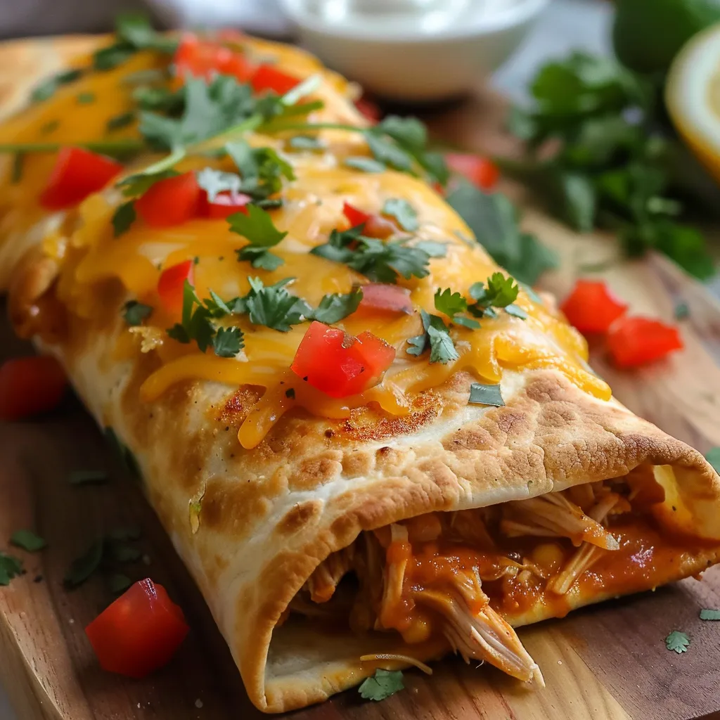 Chimichangas mit Hähnchen aus dem Ofen