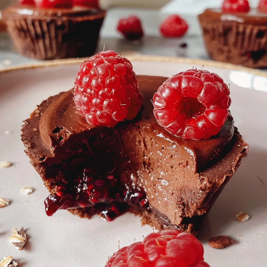 Schoko-Mousse Himbeer Cups ohne Backen