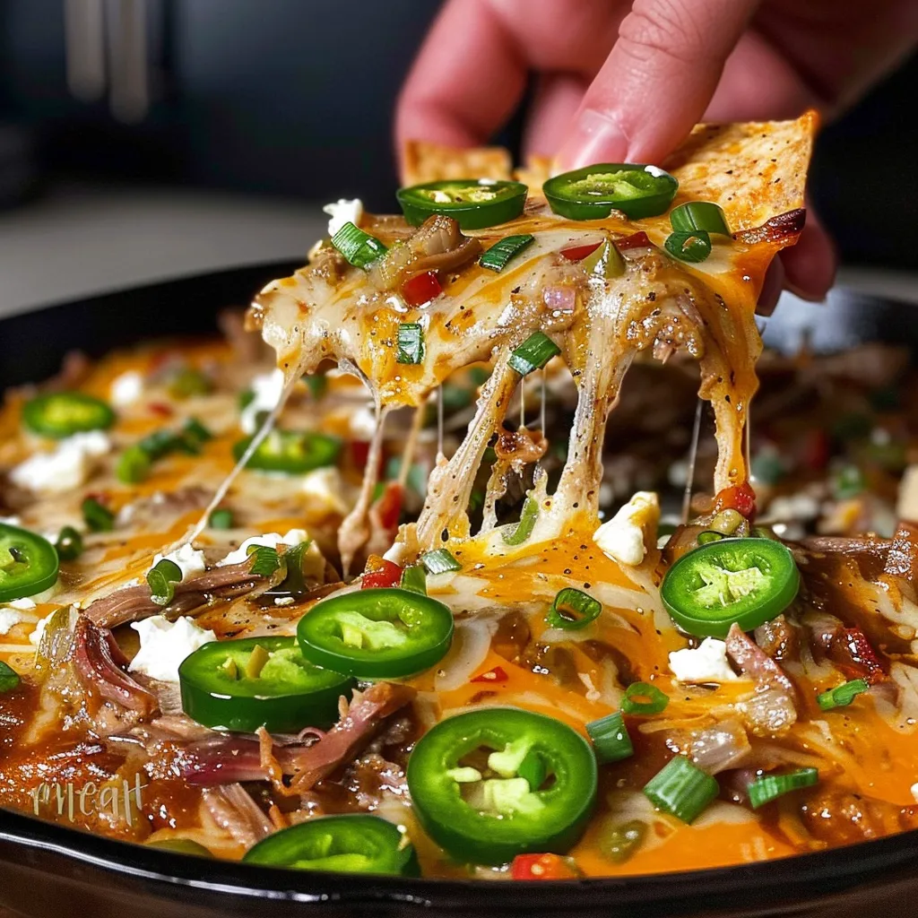 Cremiger Poblano-Paprika Dip mit Bœuf