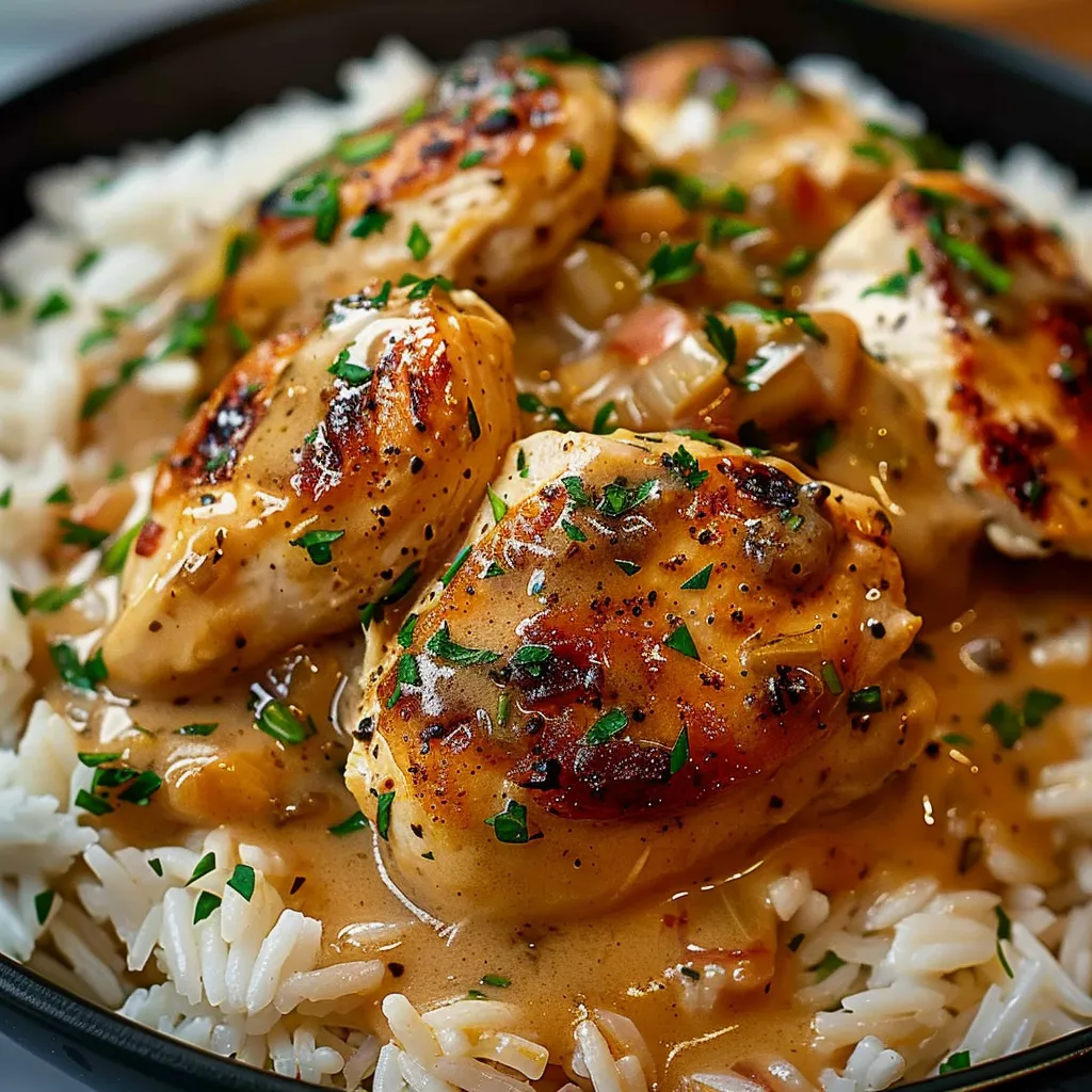Huhn mit Reis Schmorgericht