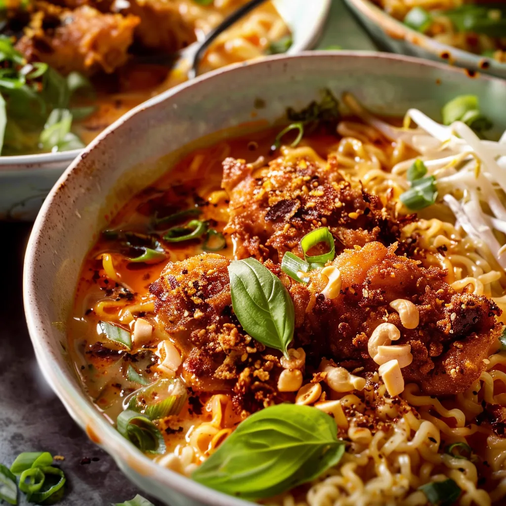 Knusprige Hähnchen-Ramen: Einfach und lecker