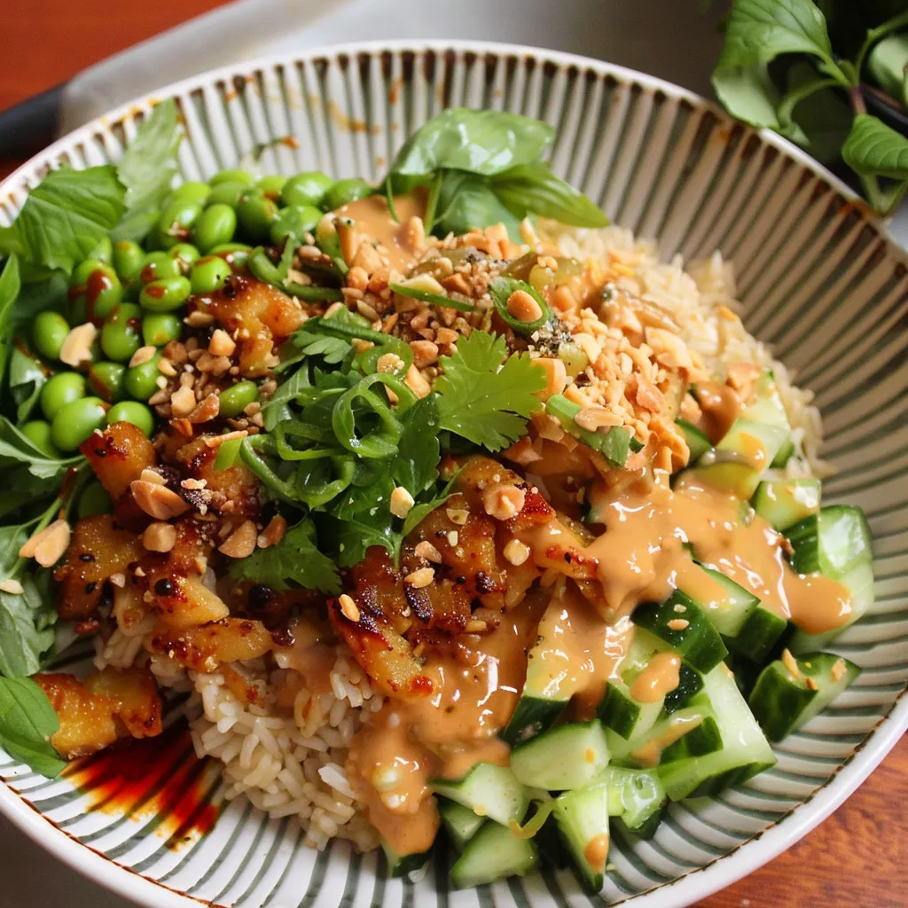 Satay-Reis-Salat: Ein Feuerwerk asiatischer Aromen
