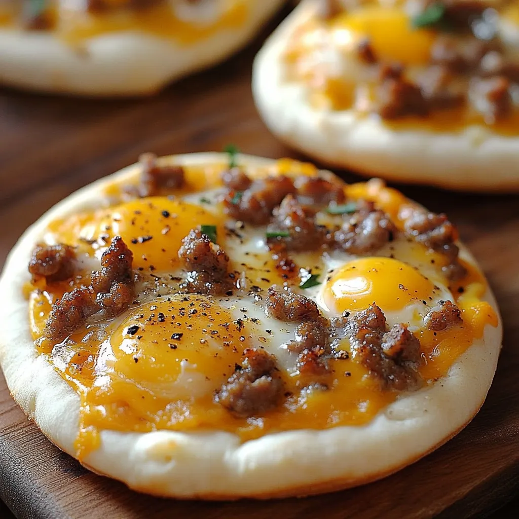 Englische Muffin-Frühstückspizzen - Einfaches Rezept