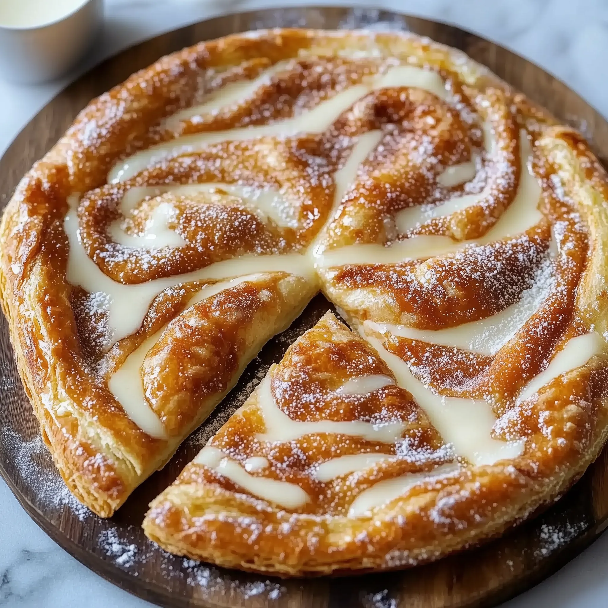 Süße Zimtpizza - Schnelles Rezept