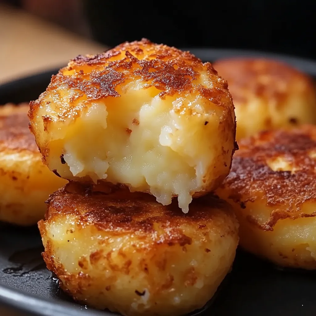 Knusprige Kartoffelkroketten mit Käse