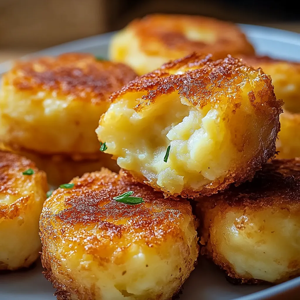 Käsige Kartoffelkroketten - Einfaches Gericht