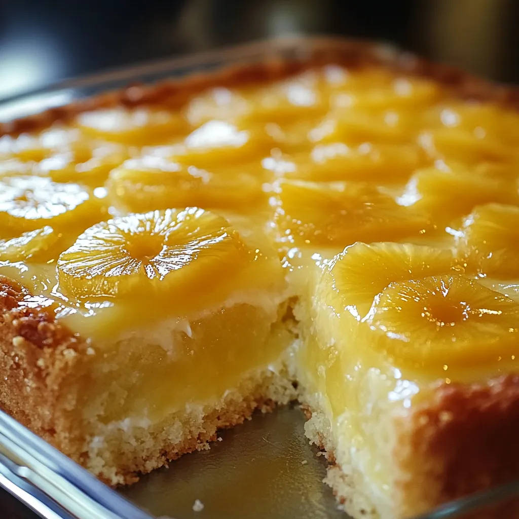 saftiger Ananaskuchen mit tropischem Duft