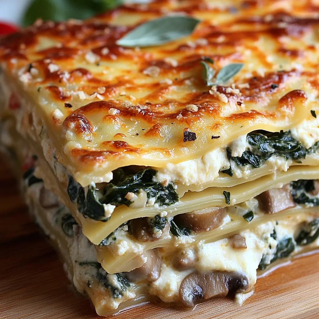 Gehaltvolle weiße Lasagne
